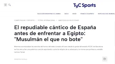 “Cánticos racistas vergonzosos”